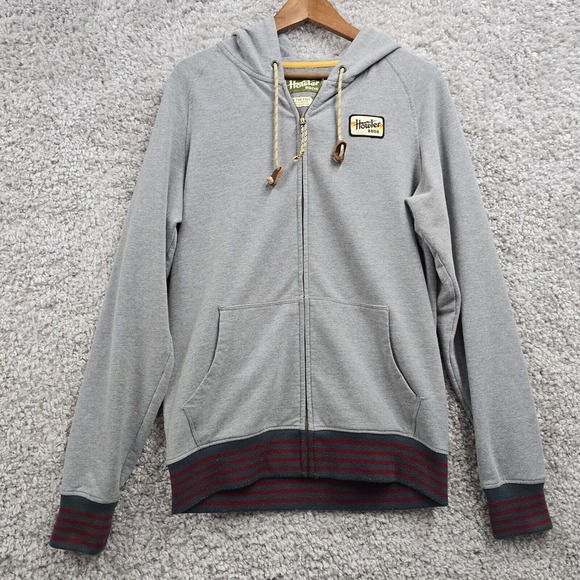 Howler Brothers Sweater Mens Small Gray Hooded Full Zip Long Sleeve‎ Outdoors - Picture 1 of 11